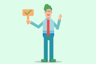 A Happy Employee Vector Illustration: Embroidery Review