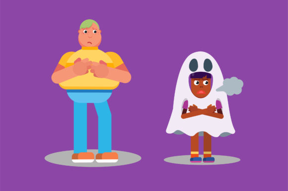 A Sulking Girl with Halloween Costume: A Designer's Review