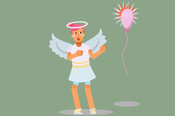 An Angel - Halloween Character: A Designer's Stitch Test