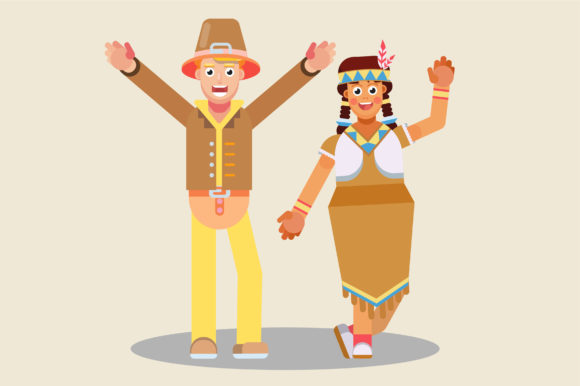 Character of Happy Couple - Thanksgiving Embroidery Review