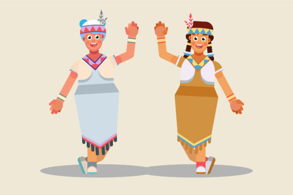 Character of Native Girls - Thanksgiving Embroidery Review