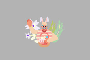 Characters Easter Vector Illustration Review