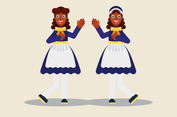 Characters of Cute Twin - Thanksgiving Embroidery Review