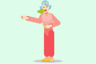 Characters Romance Vector Illustration Review