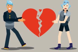 Couple Characters Vector Illustration
