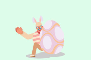 Easter Character Vector Illustration: A Designer’s Stitch Test