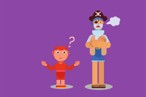 Halloween Characters Vector Illustration: A Designer’s Stitch Test