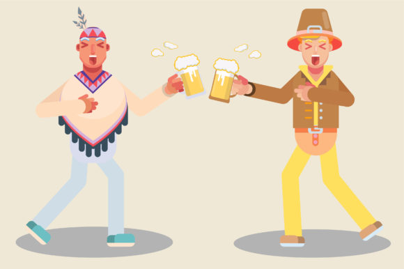 Native Man a Toast Together - Characters: A Designer's Real-World Embroidery Review