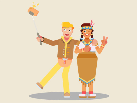 Thanksgiving Characters - Take a Selfie Review